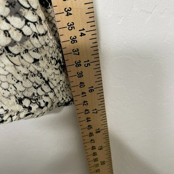 Reformation Black White Snake Print Margot Crepe Mini Skirt - Picture 8 of 8